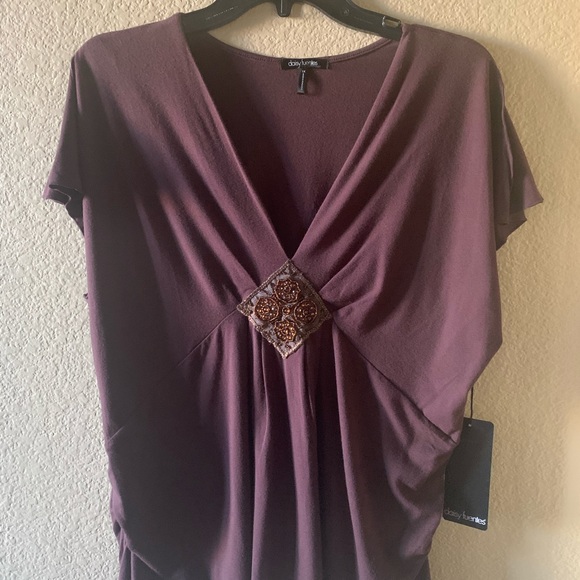 Daisy Fuentes Brown Pantsuit NEW - Picture 3 of 5